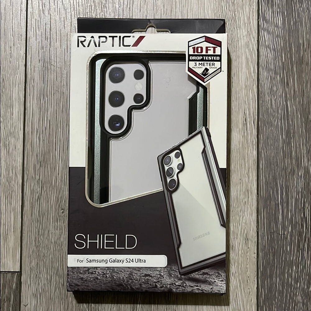 Black and Silver Slim Protective Phone Case with Reinforced Corners